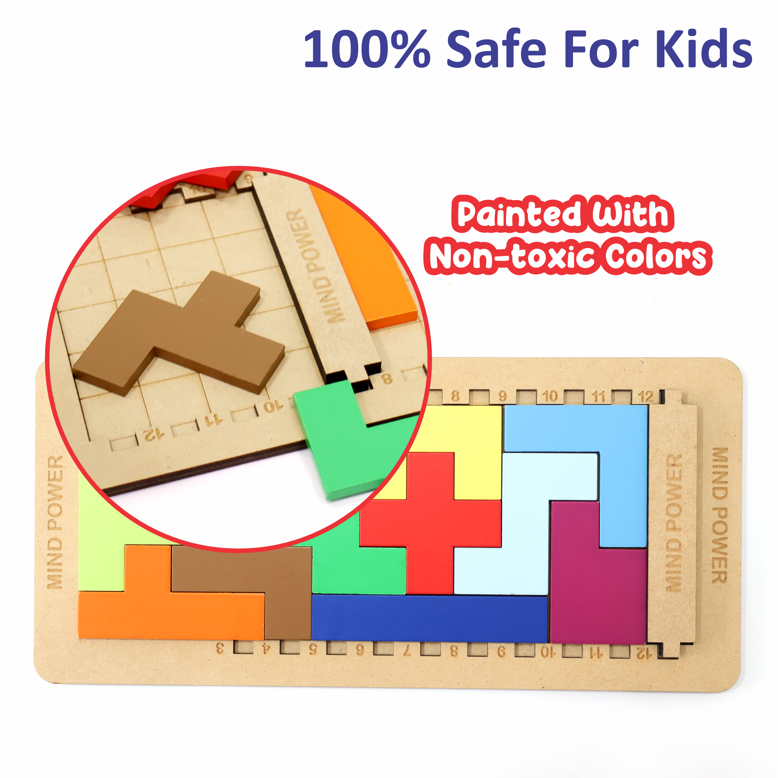Chanak Wooden Tetris Puzzle