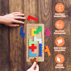 Chanak Wooden Tetris Puzzle