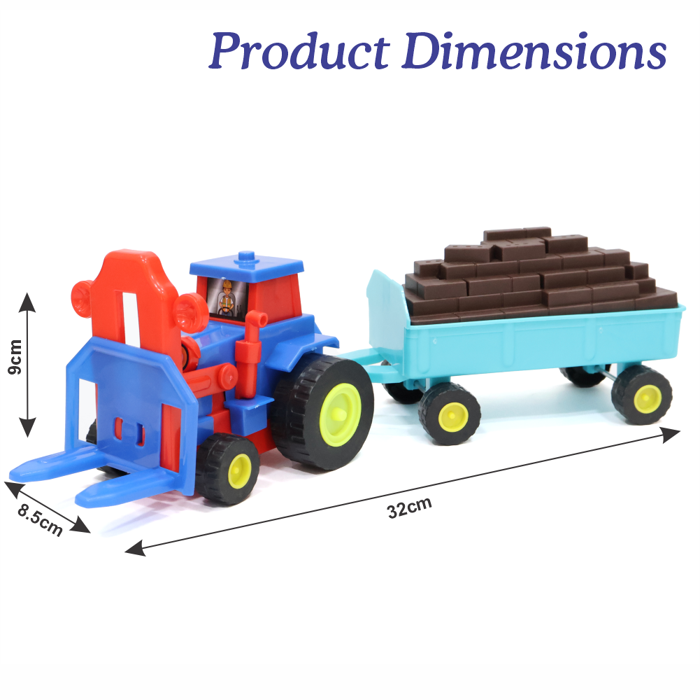 Chanak Toy Tractor with Bricks