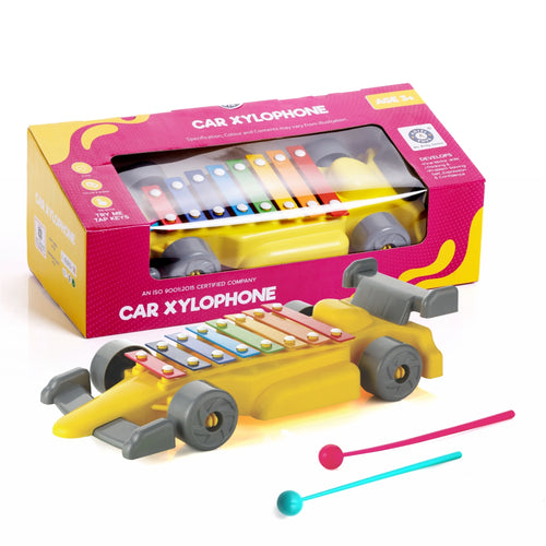 Chanak Car Xylophone Toy for Kids - Mallet Included - chanak