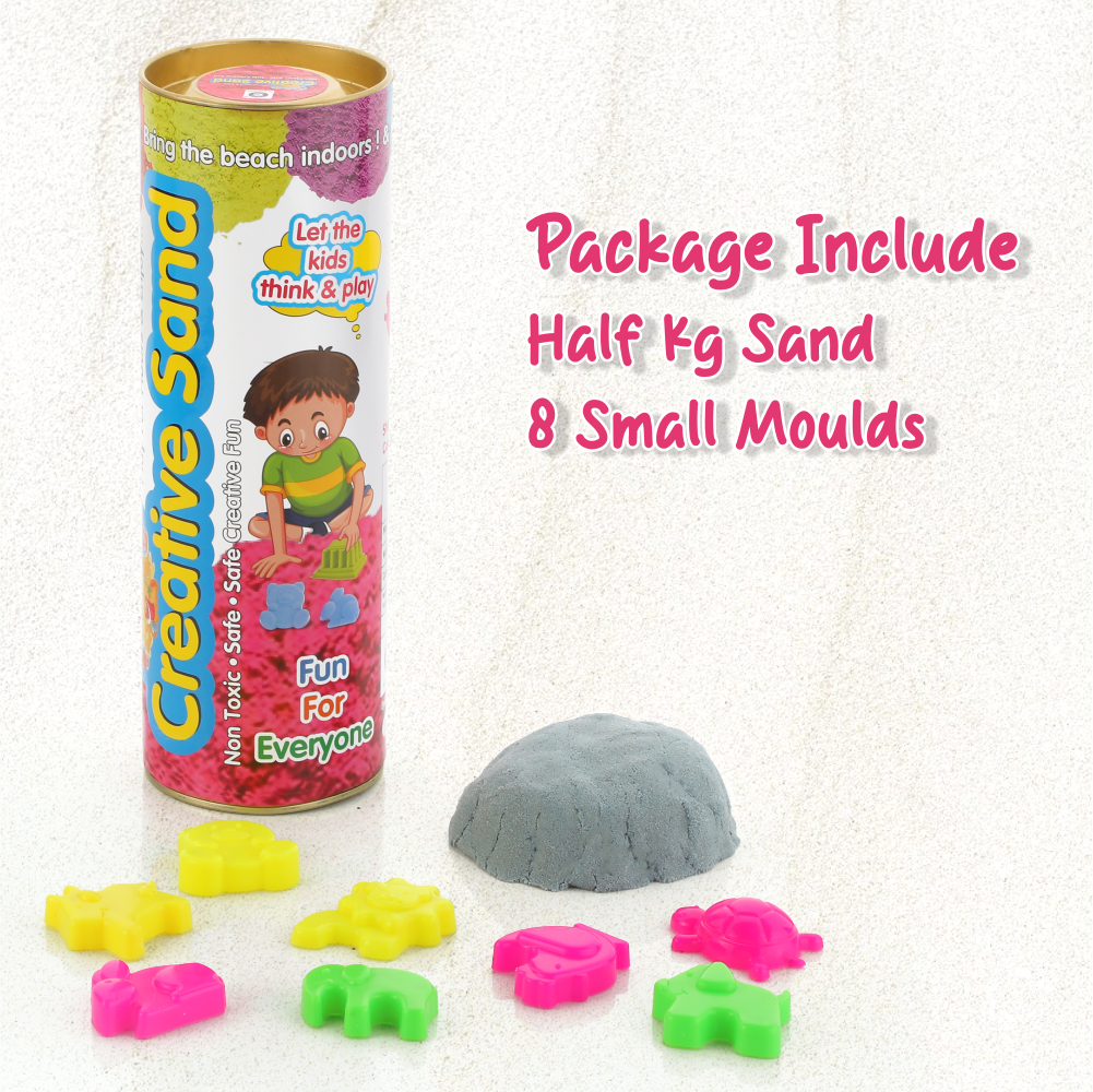 Chanak's Creative Sand Tube for Kids, Sand Kit with Shapes & Moulds, Beach Sand For Kids (200 Gram) Aditi Toys Pvt. Ltd.