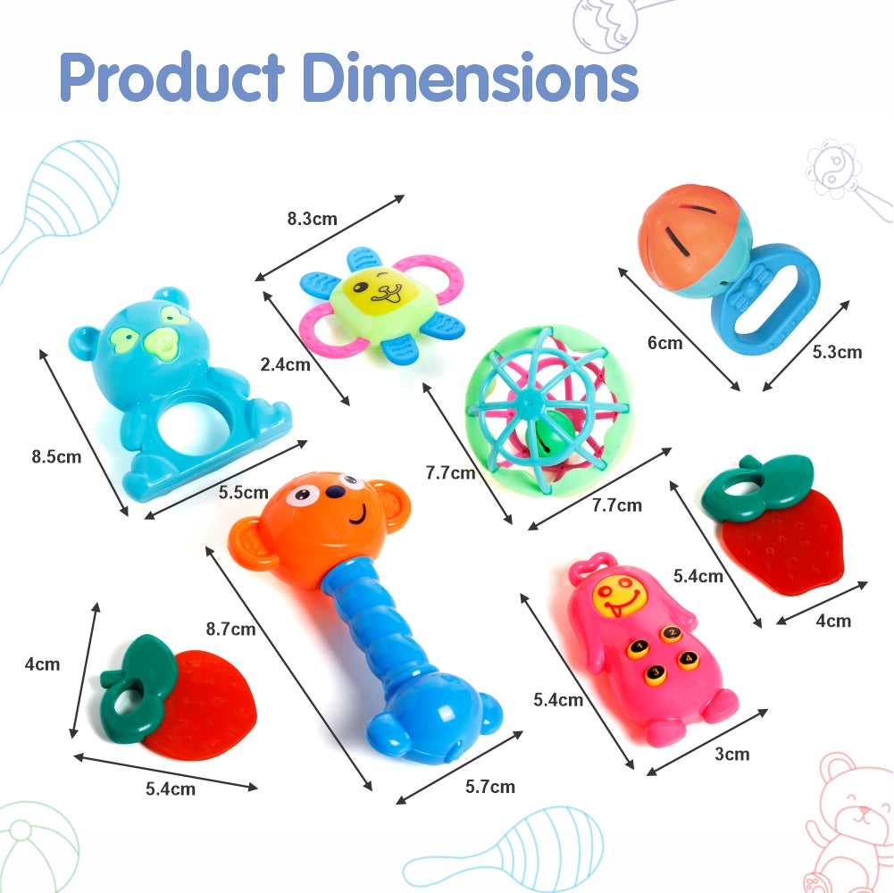 Chanak Kinder Rattle Set - 8 Pcs