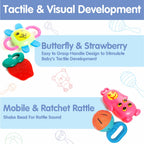 Chanak Kinder Rattle Set 8 Pcs - Baby Holding Rattle - chanak