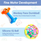 Chanak Kinder Rattle Set 8 Pcs - Non-Toxic Material - chanak