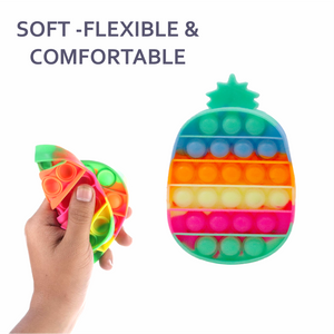 Chanak Silicone Pop It Fidget Puzzle Toys (Pineapple) Aditi Toys Pvt. Ltd.