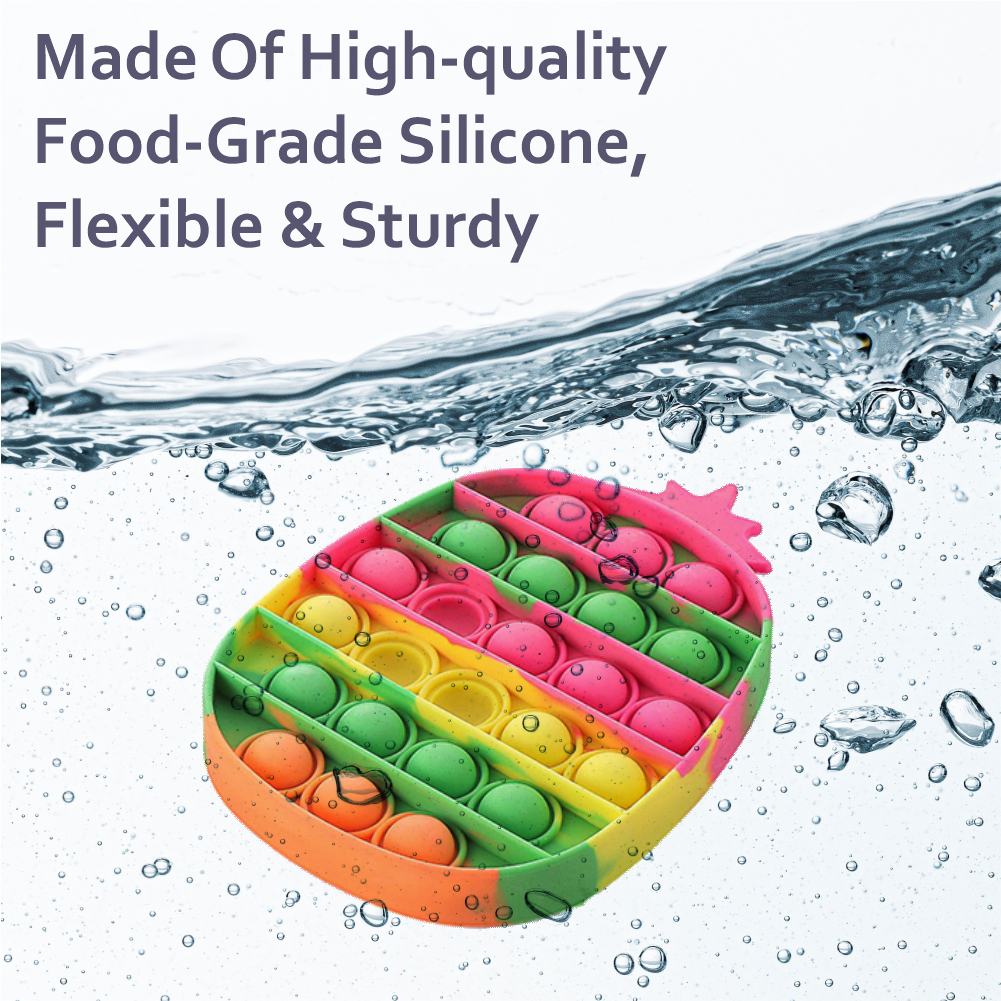 Chanak Silicone Pop It Fidget Puzzle Toys (Pineapple) Aditi Toys Pvt. Ltd.