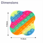 Chanak Silicone Pop It Fidget Puzzle Toys (Pack of 4) Aditi Toys Pvt. Ltd.