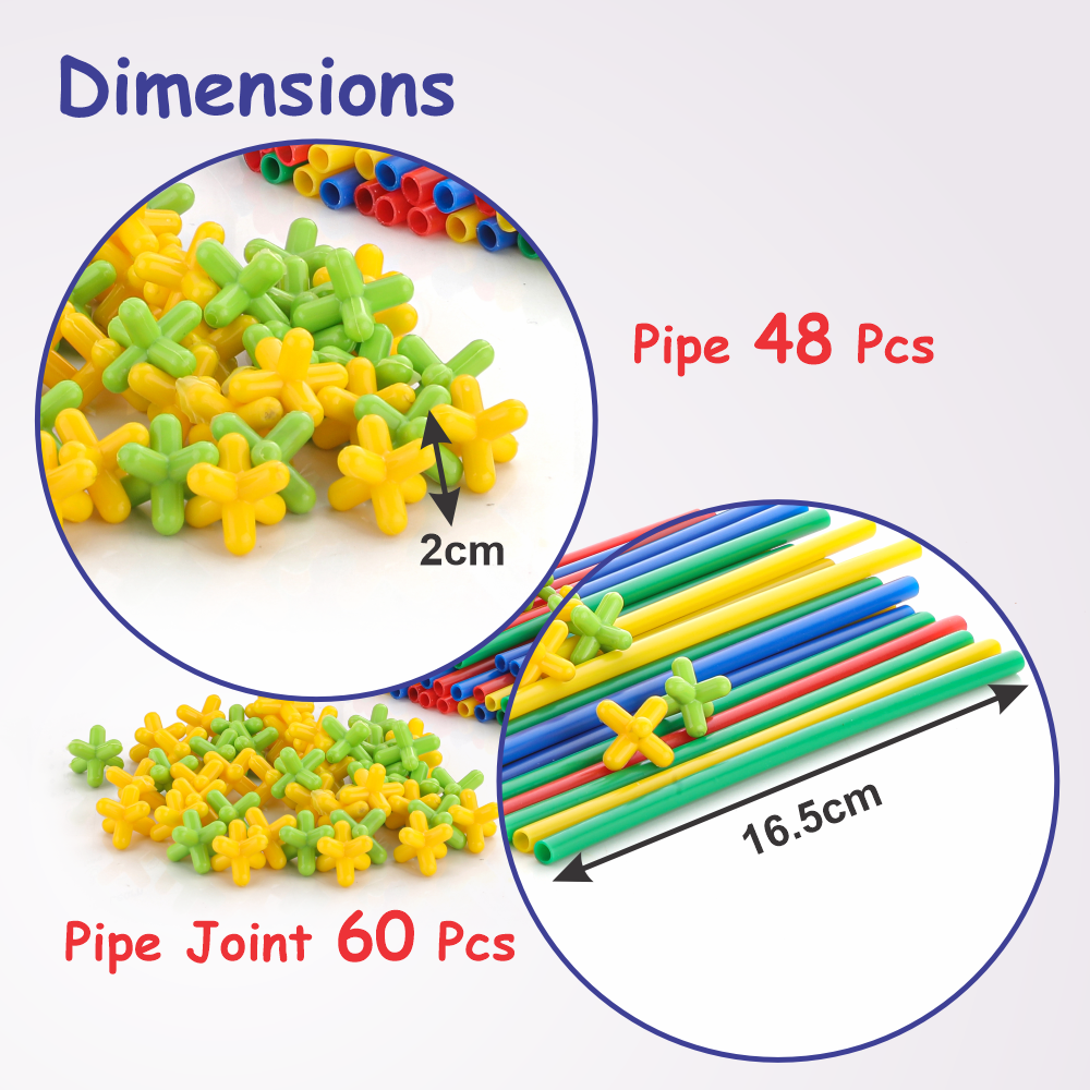 Chanak's Pipe Block Puzzle - Innovative Tube Lock Construction Set for Kids' Creative Education Aditi Toys Pvt. Ltd.