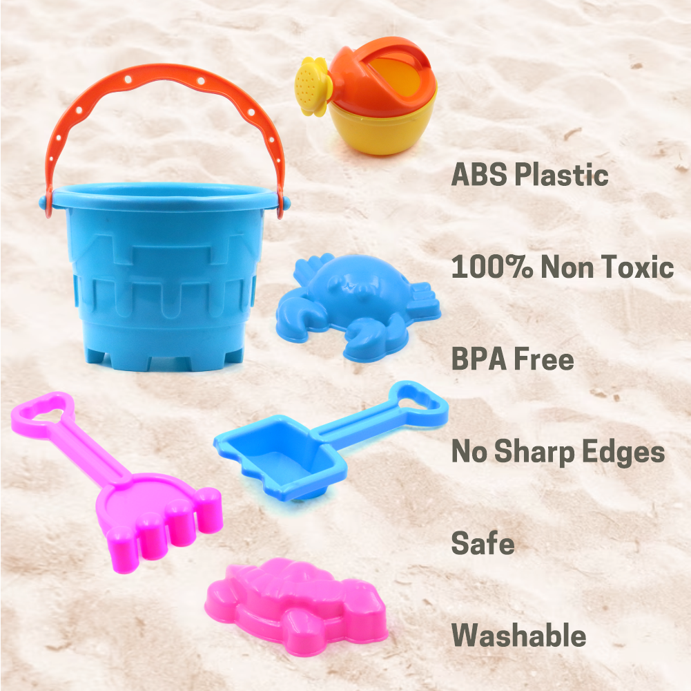 Chanak's 6 Piece Plastic Sand Game Beach Toy Set Aditi Toys Pvt. Ltd.