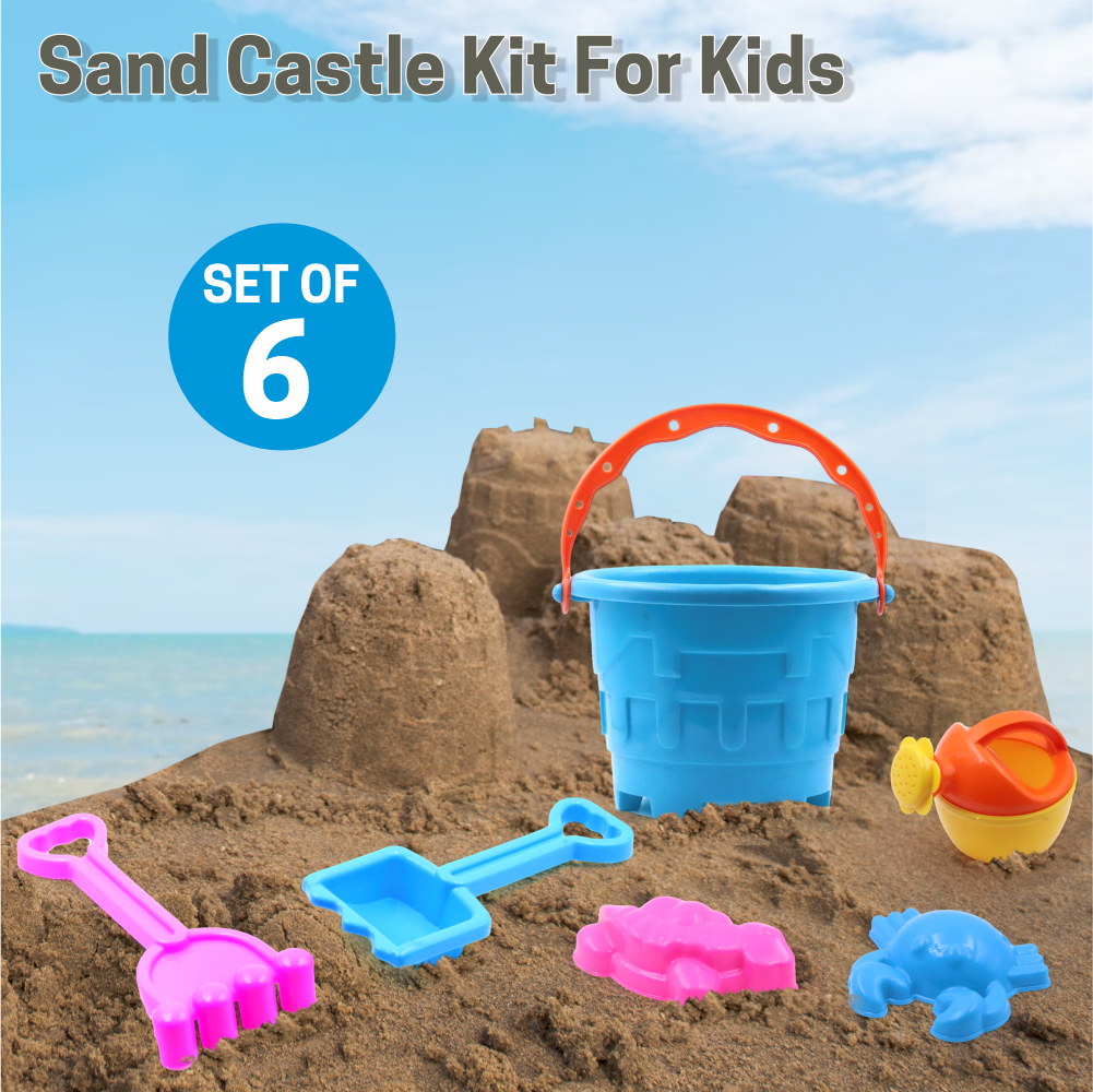 Chanak's 6 Piece Plastic Sand Game Beach Toy Set Aditi Toys Pvt. Ltd.