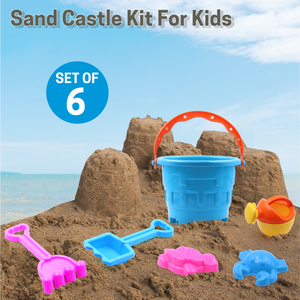 Chanak's 6 Piece Plastic Sand Game Beach Toy Set (Multicolour) Aditi Toys Pvt. Ltd.