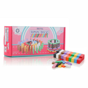 Chanak's Wooden Dominoes Set includes 100 pieces of Blocks in 9 vibrant colours Aditi Toys Pvt. Ltd.