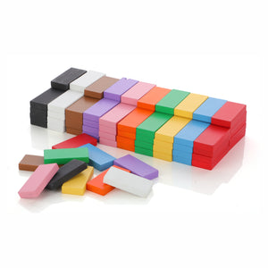 Chanak's Wooden Dominoes Set includes 100 pieces of Blocks in 9 vibrant colours Aditi Toys Pvt. Ltd.