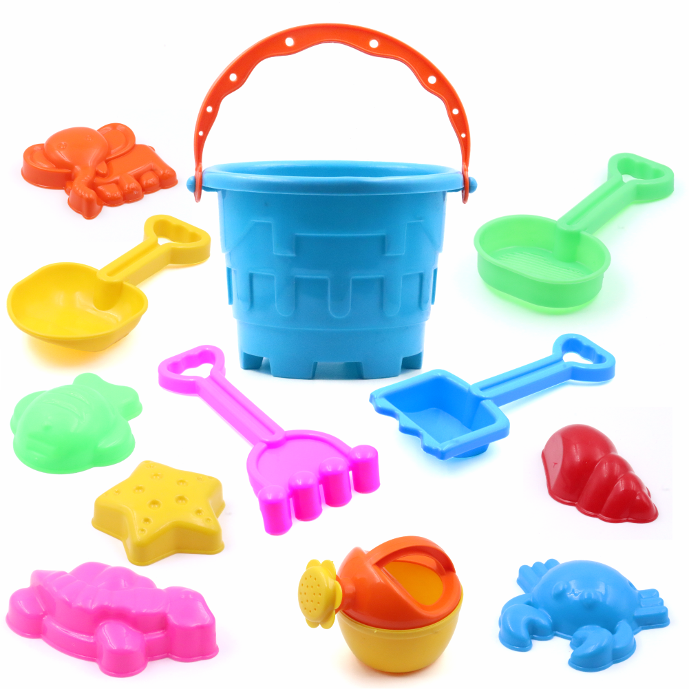 Chanak's 12 Piece Plastic Sand Game Beach Toy Set (Multicolour) Aditi Toys Pvt. Ltd.