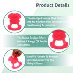 Chanak Dog Shape Teether for Babies 6-12 Months | BPA Free Food Grade Silicone Teething Toy – BIS Approved
