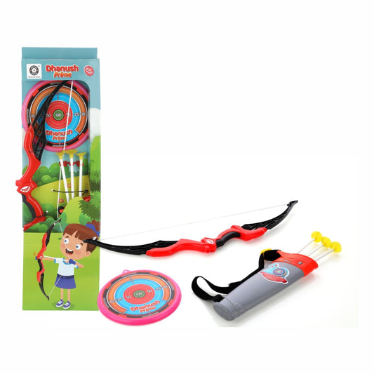 Chanak's Pull Back Bow & Arrow Set with Target - Fun Archery Toy for Kids - chanak