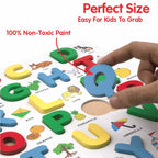 Chanak's Wooden Capital Alphabet Puzzle Board with Picture Aditi Toys Pvt. Ltd.
