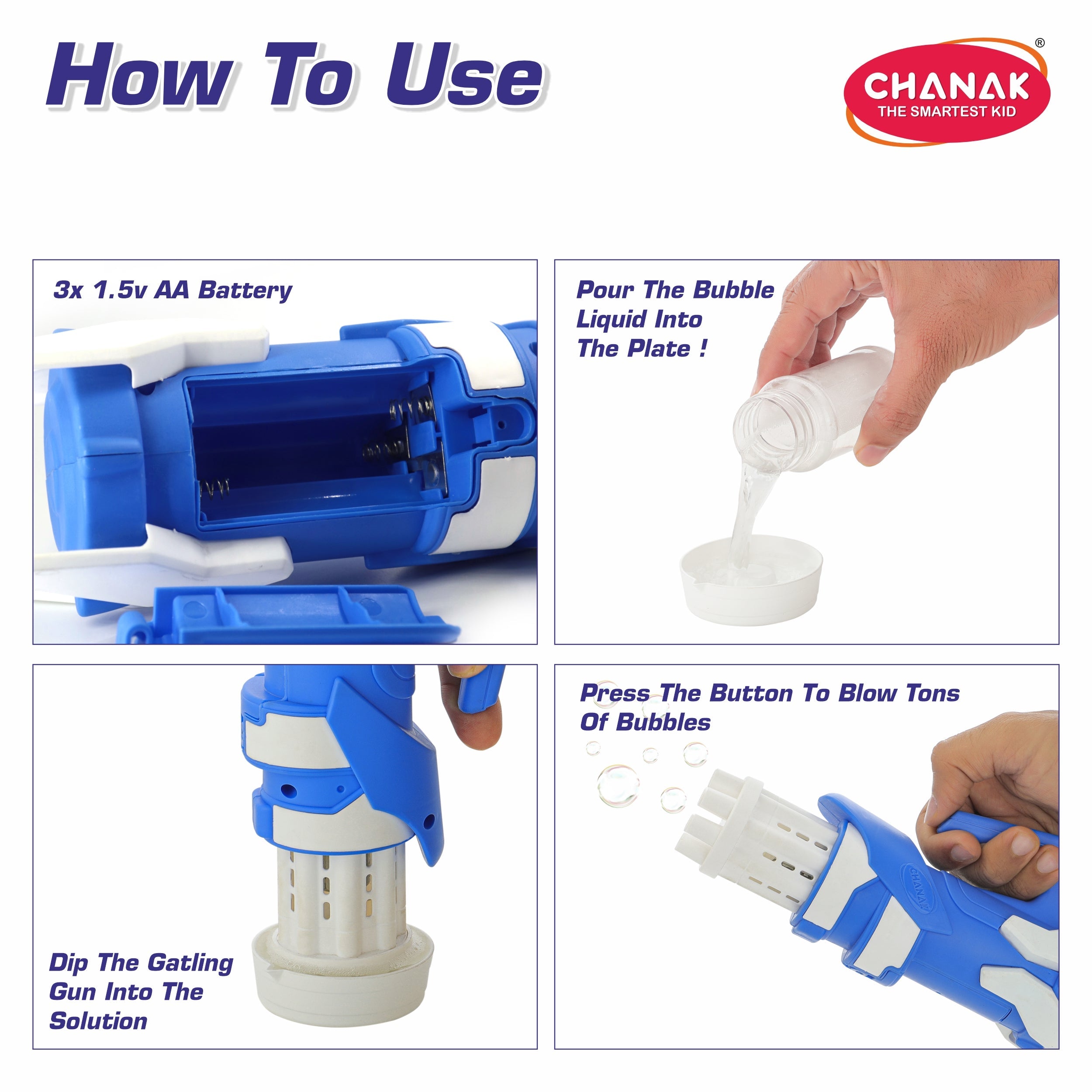 Gatling Bubble Gun (Dark Blue) chanak