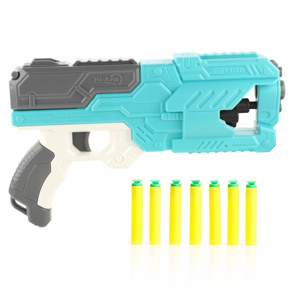 Chanak Six-Dart Rapid Fire Blaster Toy-Gun Blue chanak