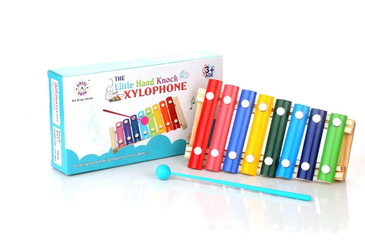 Chanak Wooden Xylophone Musical Toy with 8 Metal Nodes and 1 Mallet Aditi Toys Pvt. Ltd.
