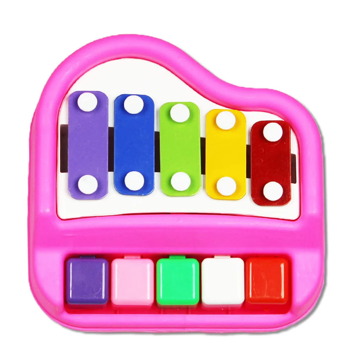 Chanak Musical Xylophone Piano Toy, Plastic Piano Xylophone for Kids, Musical Piano Xylophone for Kids, Non-Toxic Suitable for Kids Above 3 Years, BIS Approved (Piano Xylophone Yellow) chanak