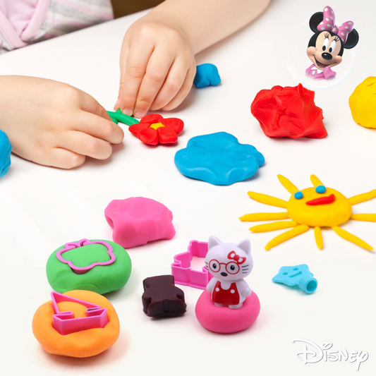 Disney Creative Dough Clay Creation with 6 Colourful Clay & Sculpting Figures (30gm X 6pcs) Aditi Toys Pvt. Ltd.