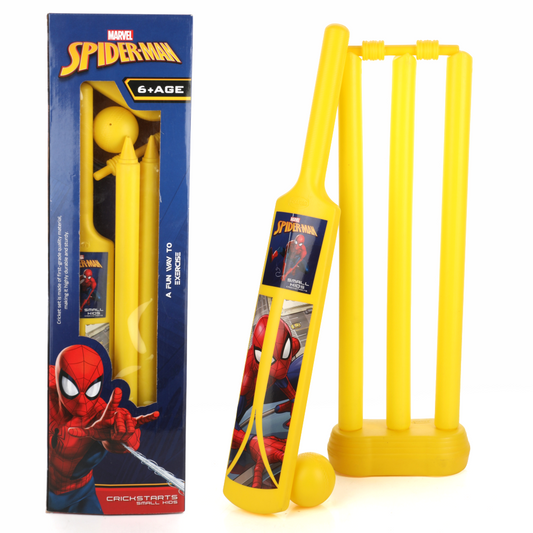 Marvel Spiderman Small Cricket Kit for Boys & Girls, Cricket Set (Bat+Ball+Stump) Aditi Toys Pvt. Ltd.