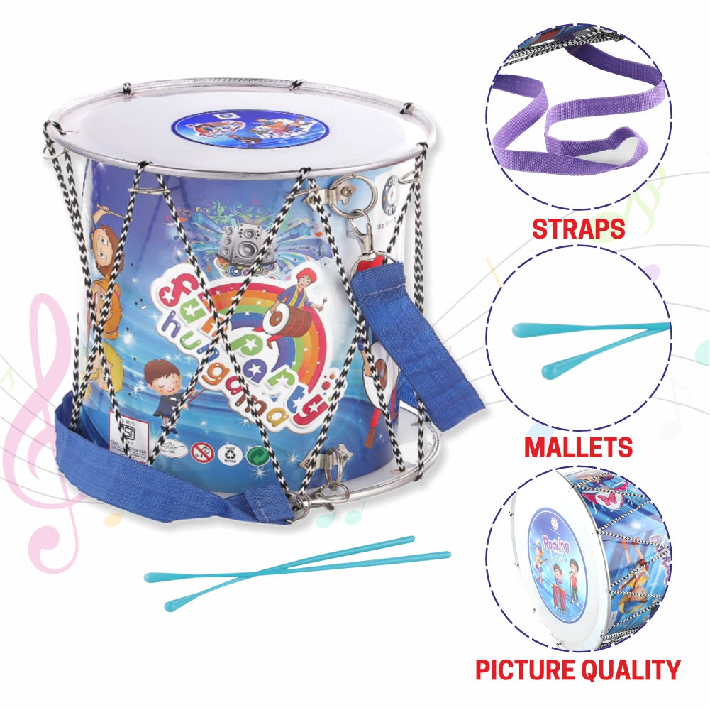 Chanak Dhol for Kids - With 2 Drum Sticks - chanak