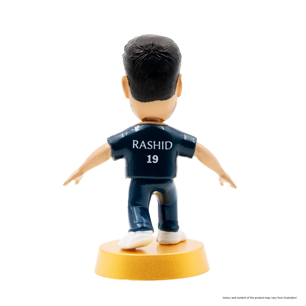 Chanak Cricket Icons Action Figure Rashid Khan Gujarat Titans Collectible Miniature Figurine, IPL Edition 360° Rotatable Head, GT Cricket Player for Fans & Kids, Perfect Gift & Collectors Pack of 1 chanak