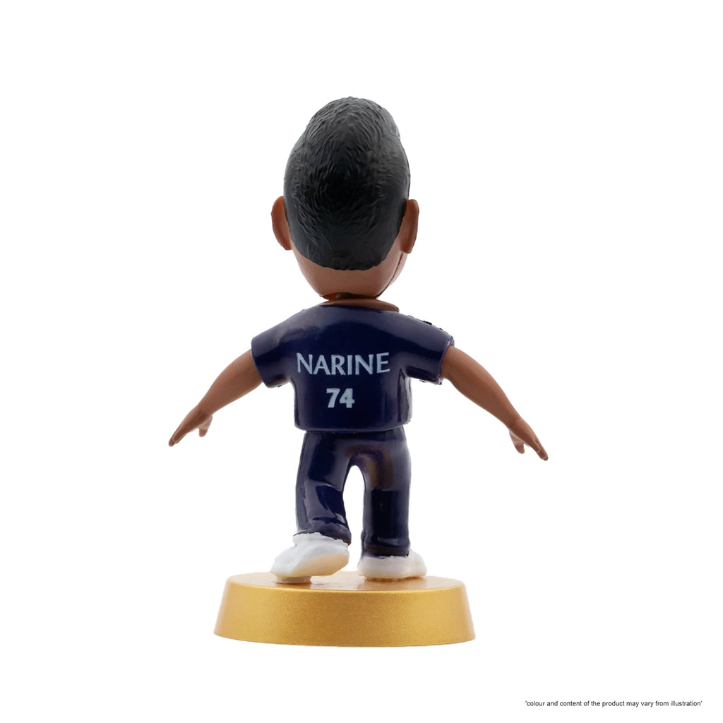 Chanak Cricket Icons Action Figure Assorted Kolkata Knight Riders Collectible Miniature, IPL Edition 360° Rotatable Head, KKR Cricket Player for Fans & Kids, Perfect Gift & Collectors Pack of 4 chanak