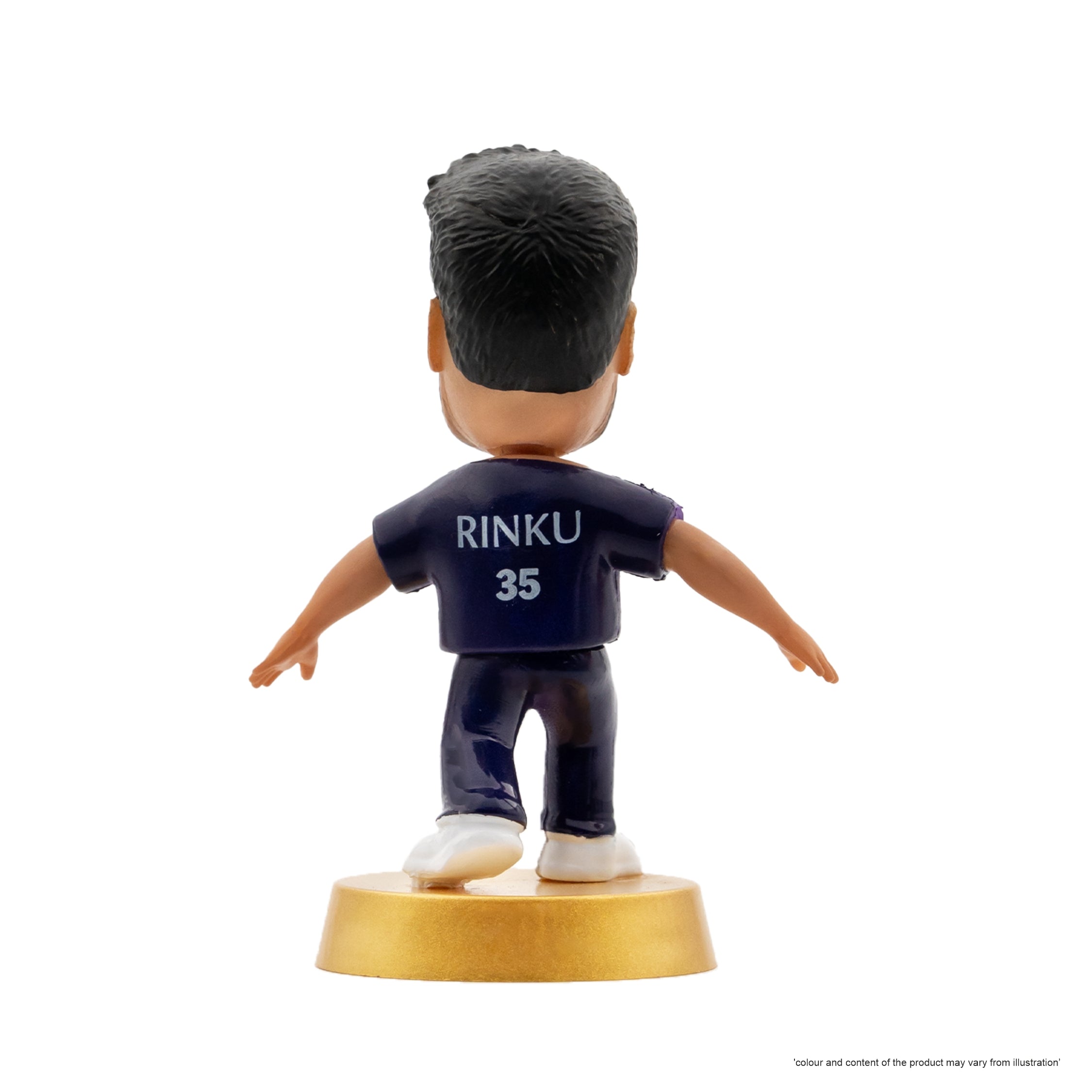 Chanak Cricket Icons Action Figure Assorted Kolkata Knight Riders Collectible Miniature, IPL Edition 360° Rotatable Head, KKR Cricket Player for Fans & Kids, Perfect Gift & Collectors Pack of 4 chanak