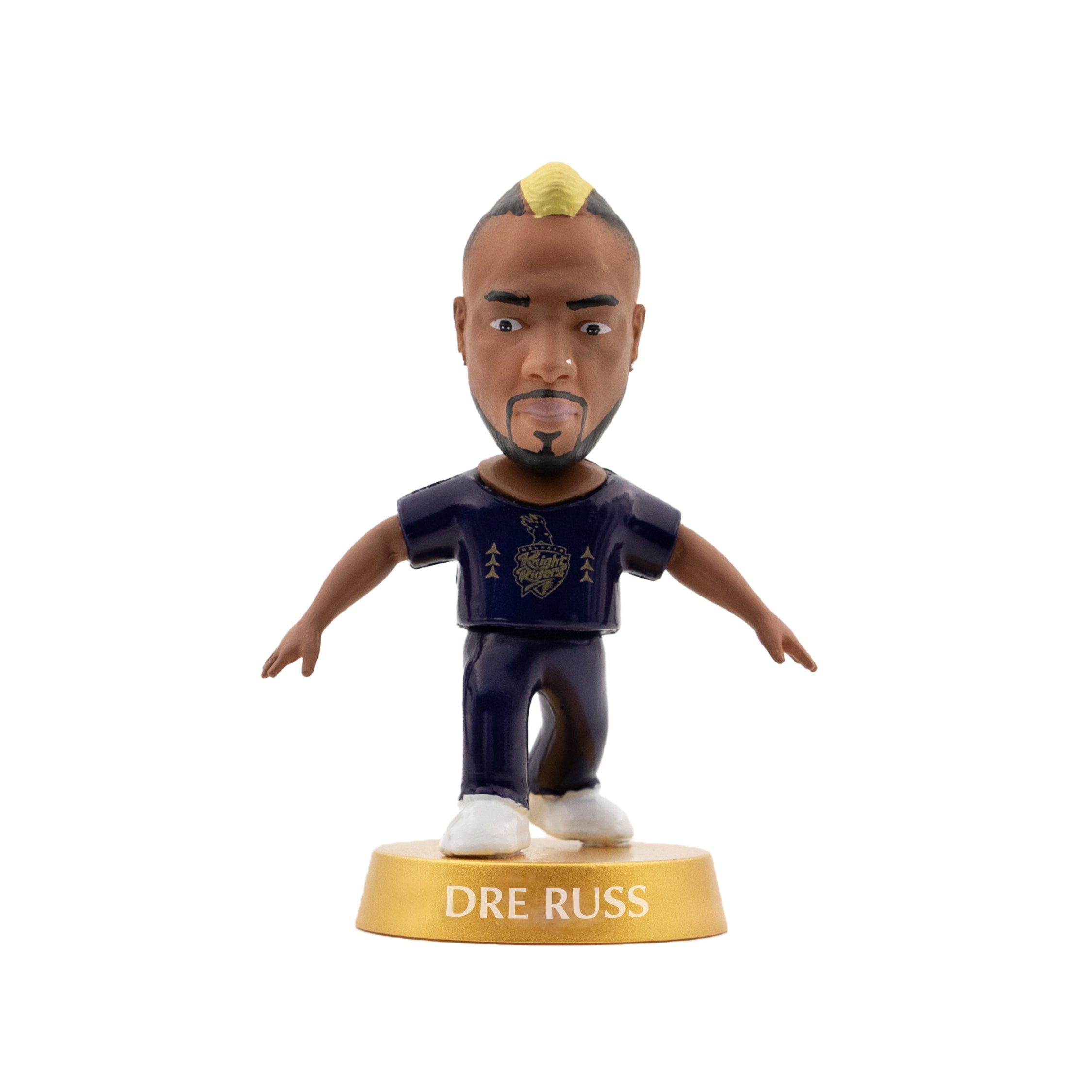 Chanak Cricket Icons Action Figure Assorted Kolkata Knight Riders Collectible Miniature, IPL Edition 360° Rotatable Head, KKR Cricket Player for Fans & Kids, Perfect Gift & Collectors Pack of 4 chanak