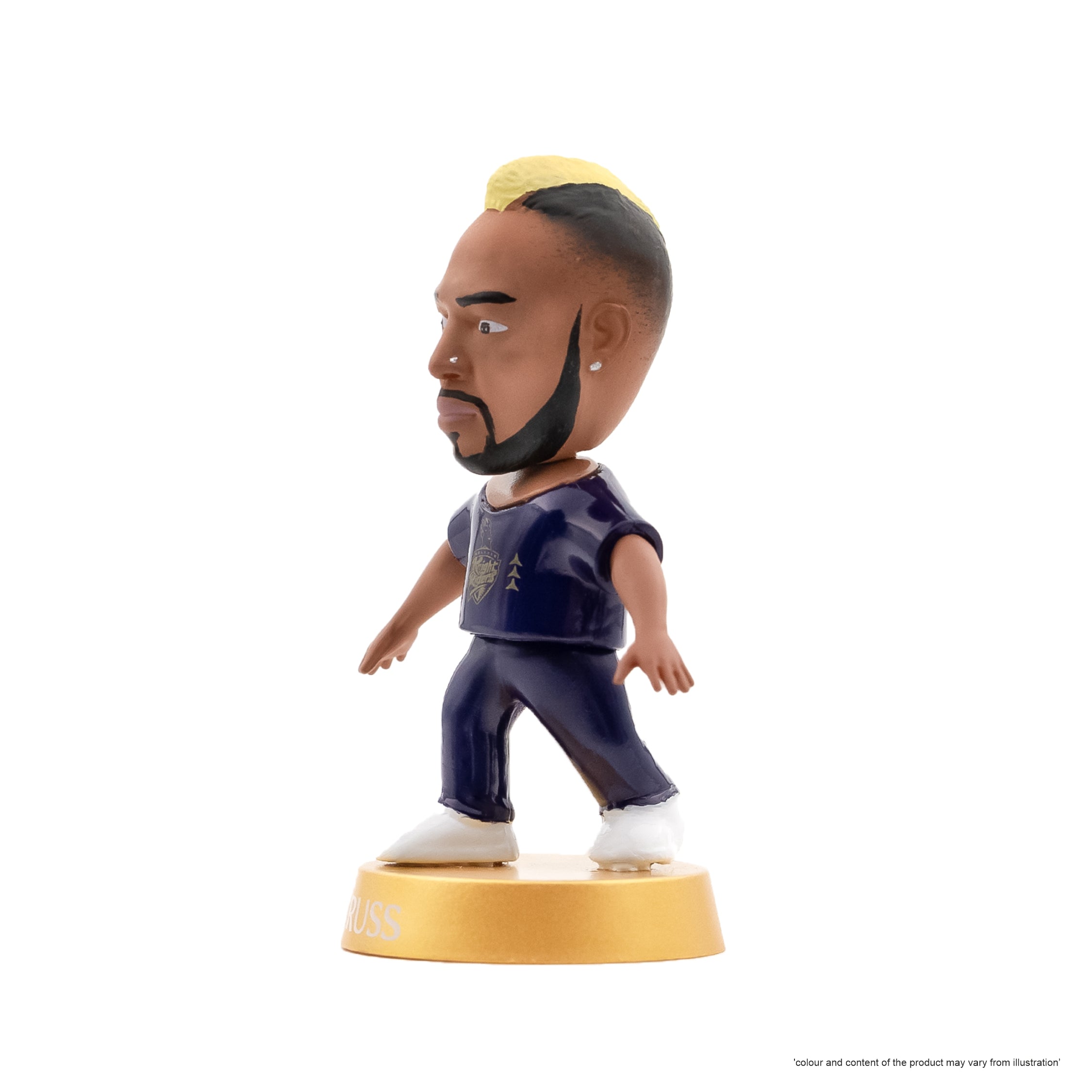 Chanak Cricket Icons Action Figure Assorted Kolkata Knight Riders Collectible Miniature, IPL Edition 360° Rotatable Head, KKR Cricket Player for Fans & Kids, Perfect Gift & Collectors Pack of 4 chanak