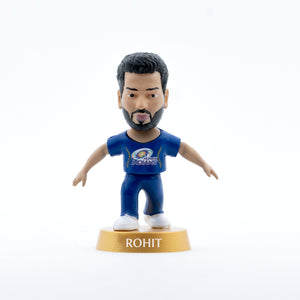 Chanak Cricket Icons Action Figure Rohit Sharma Mumbai Indians Collectible Miniature, IPL Edition with 360° Rotatable Head, MI Cricket Player for Fans & Kids, Gift & Collectors Pack of 1 chanak