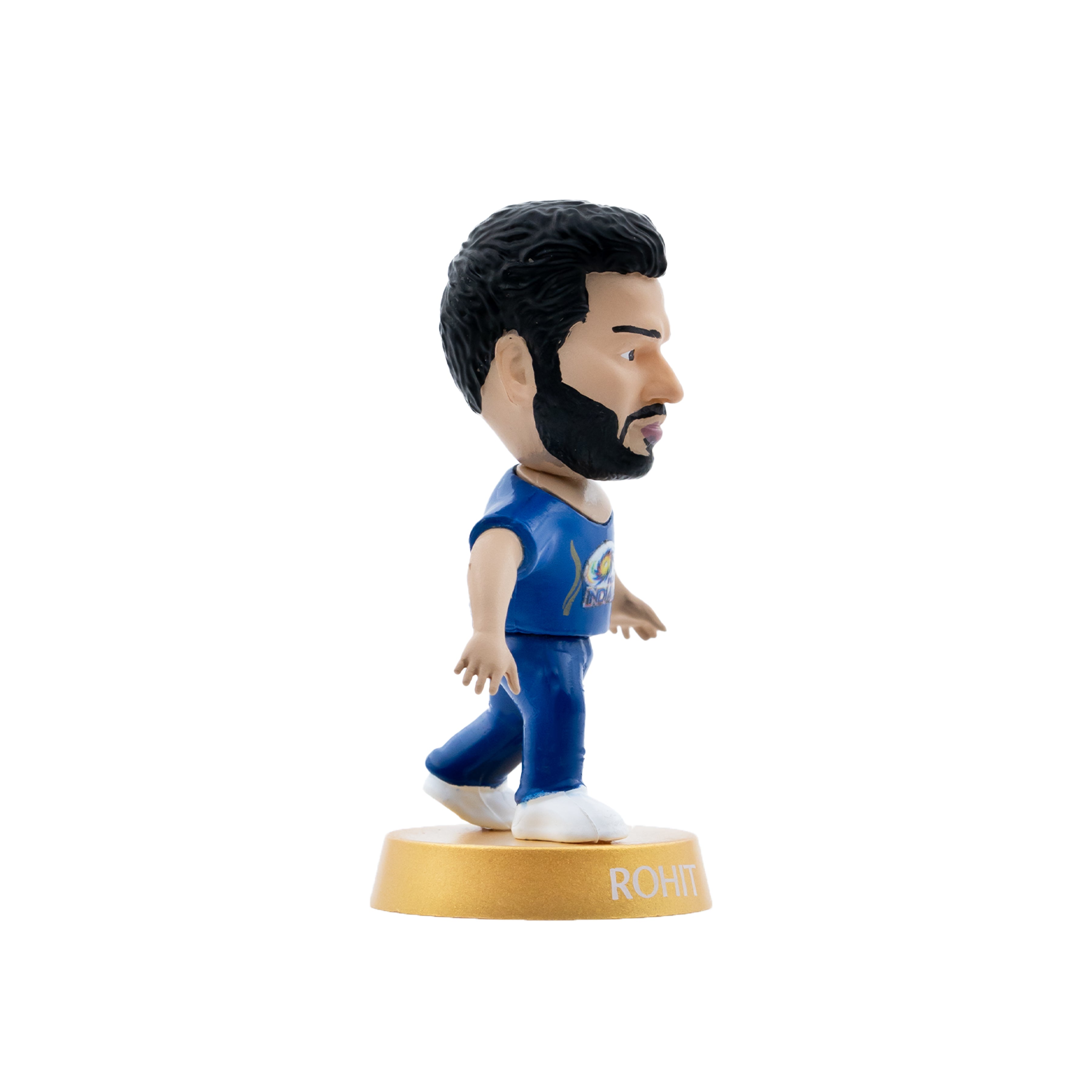 Chanak Cricket Icons Action Figure Rohit Sharma Mumbai Indians Collectible Miniature, IPL Edition with 360° Rotatable Head, MI Cricket Player for Fans & Kids, Gift & Collectors Pack of 1 chanak