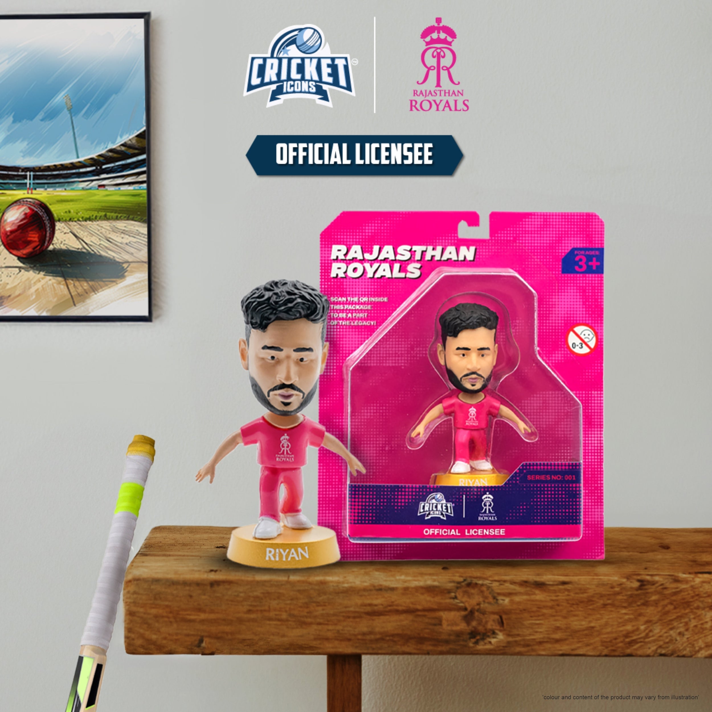 Cricket Icons RR miniature single pack Riyan Parag chanak
