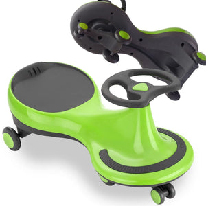 Chanak Kids RideOn Car with 360° Rotating Wheels, Smooth Turning System, Motion-Powered Fun, & Silent PU Wheels Durable Design, 100kg Load Capacity, Perfect for Indoor/Outdoor Play Above 3+ age (Green) chanak