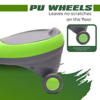 Chanak Kids RideOn Car with 360° Rotating Wheels, Smooth Turning System, Motion-Powered Fun, & Silent PU Wheels Durable Design, 100kg Load Capacity, Perfect for Indoor/Outdoor Play Above 3+ age (Green) chanak