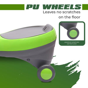 Chanak Kids RideOn Car with 360° Rotating Wheels, Smooth Turning System, Motion-Powered Fun, & Silent PU Wheels Durable Design, 100kg Load Capacity, Perfect for Indoor/Outdoor Play Above 3+ age (Green) chanak