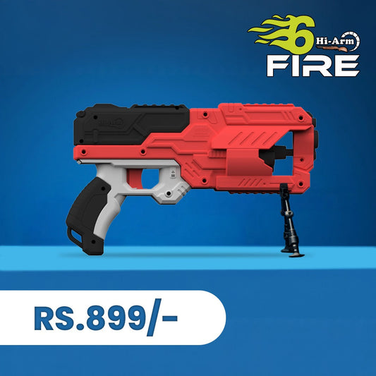 Chanak Six-Dart Rapid Fire Blaster Toy Gun Red Aditi Toys Pvt. Ltd.