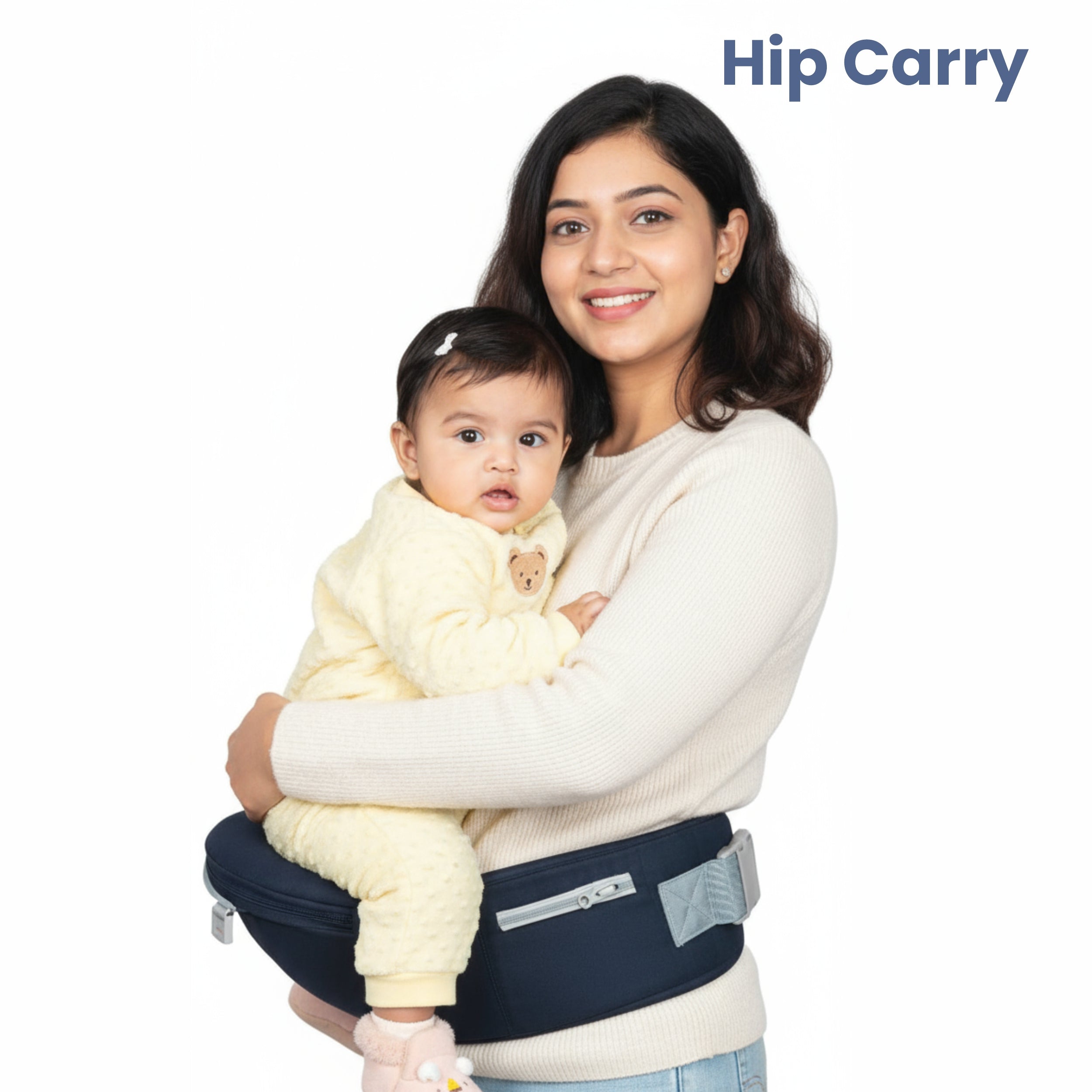 Chanak Heaven Hug Baby Hip Seater For 4+ Months Babies, Adjustable, Breathable & Comfortable with Storage Pockets, Supports up to 15kg For New Born Babies, Above 3+ Month Aditi Toys Pvt. Ltd.