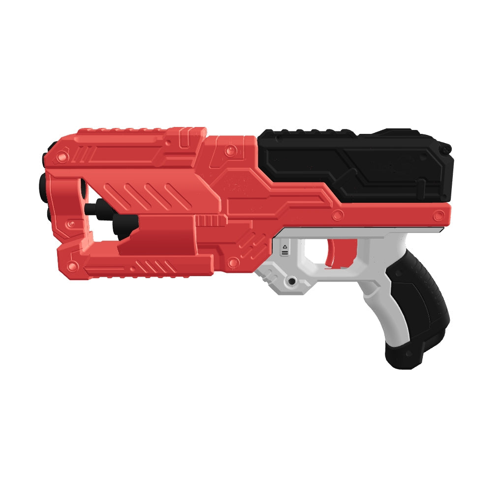 Chanak Six Fire Toy Blaster Gun for Kids 6+ Years | 6-Dart Rotating Drum, 45 Feet Range – BIS Approved (Red)
