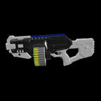 Chanak Motorized Dart Blaster Gun for Kids 5+ Years | 30 Foam Bullets, 60 Feet Range, Rechargeable – BIS Approved (Grey-Black)