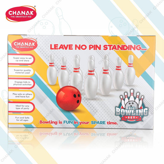 Chanak Big Bowling Game Set for Kids (White) - chanak