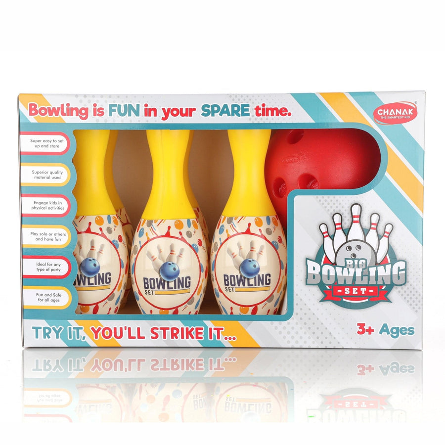 Chanak Big Bowling Game Set for Kids (Yellow) - chanak