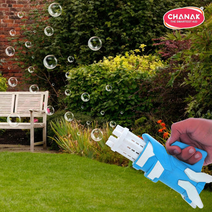 Chanak Gatling Bubble Gun for Kids (Sky Blue) - chanak