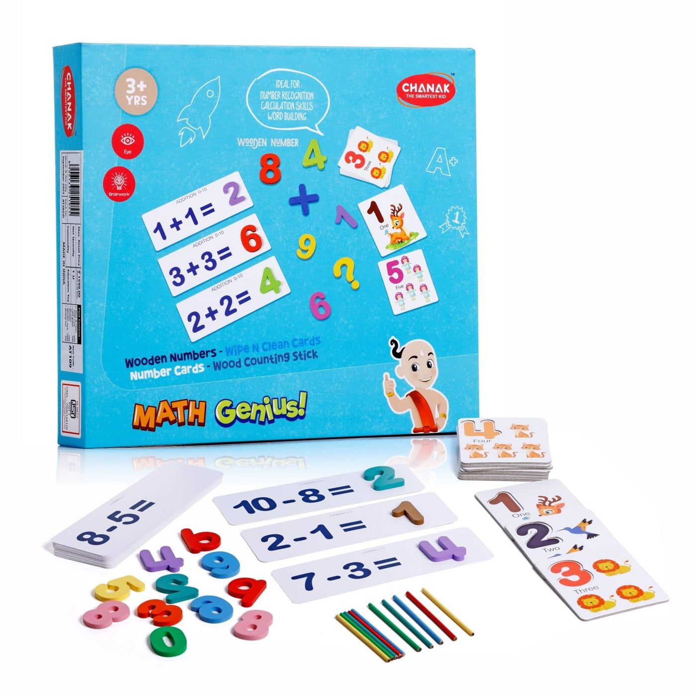 Chanak Math Genius for Kids - Educational Math Card - chanak