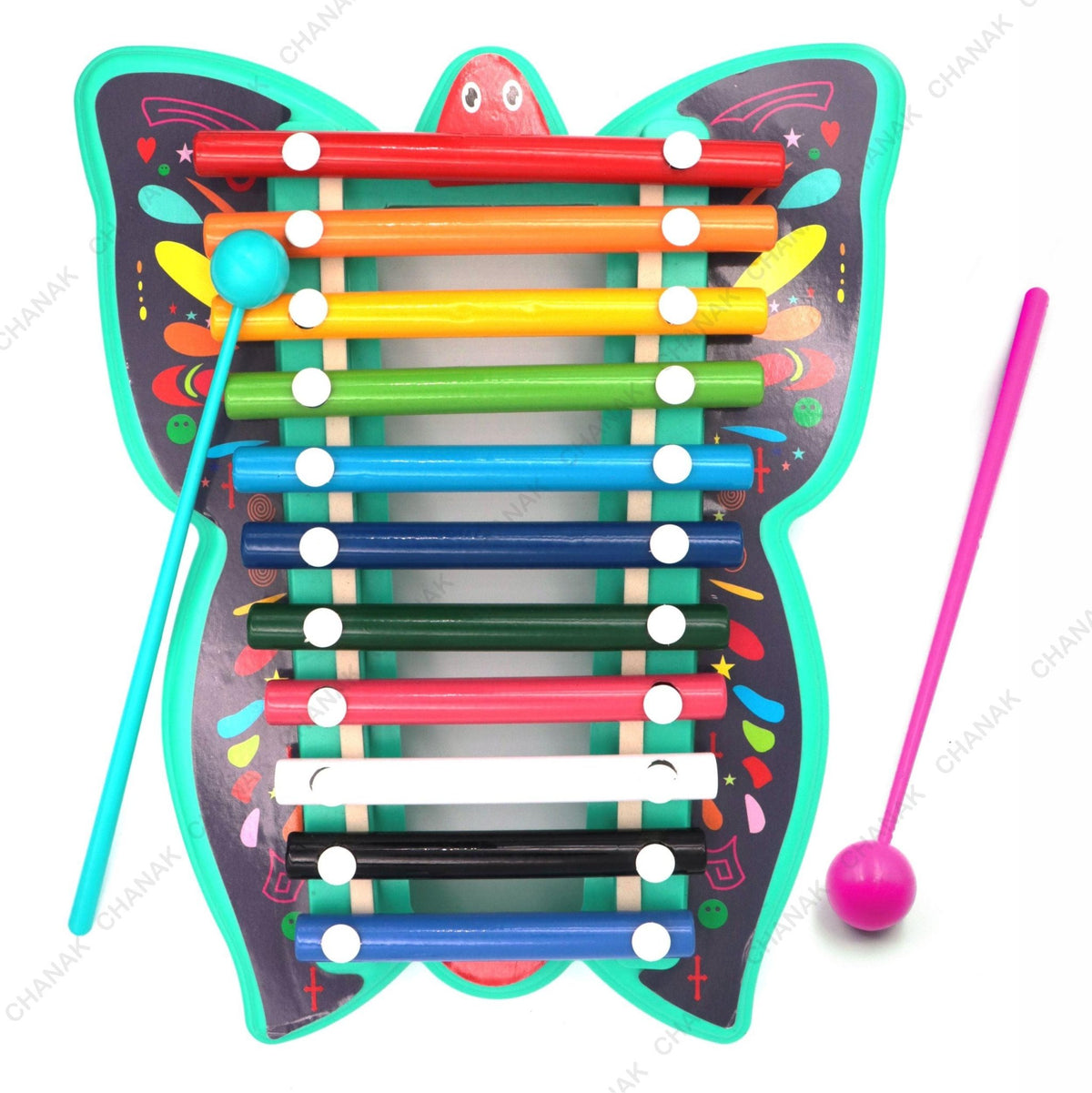 Chanak Musical Butterfly Xylophone Toy (Blue) - chanak