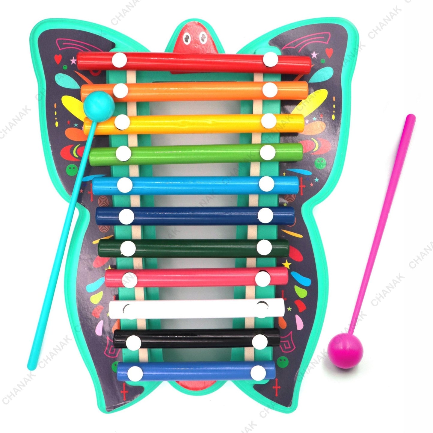 Chanak Musical Butterfly Xylophone Toy (Blue) - chanak