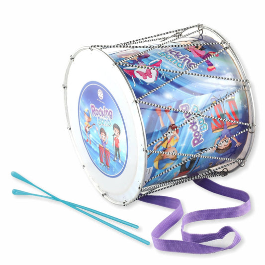 Chanak Toys Dhol For Kids - Durable Toy Drum with 2 Sticks - chanak